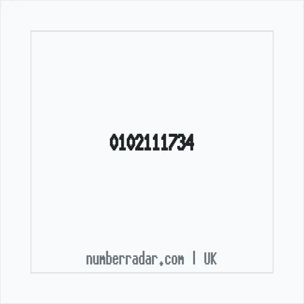 Reverse number check for +44 102111734 — who called me?