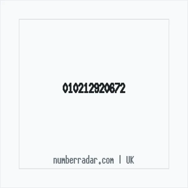 Reverse number check for +44 (1021) 292-067 — who called me?