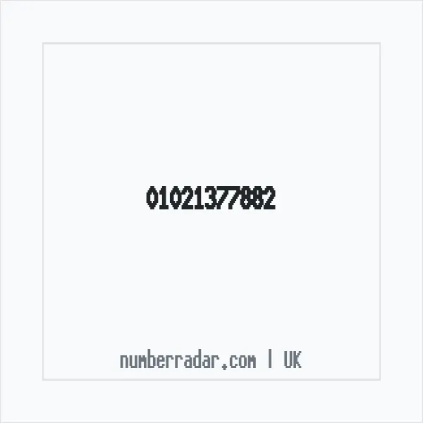 Reverse number check for +44 1021 377882 — who called me?