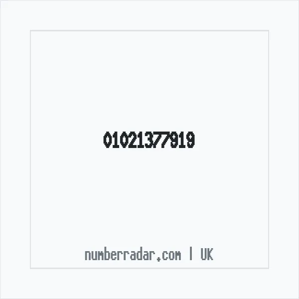 Reverse number check for +44 1021 377919 — who called me?