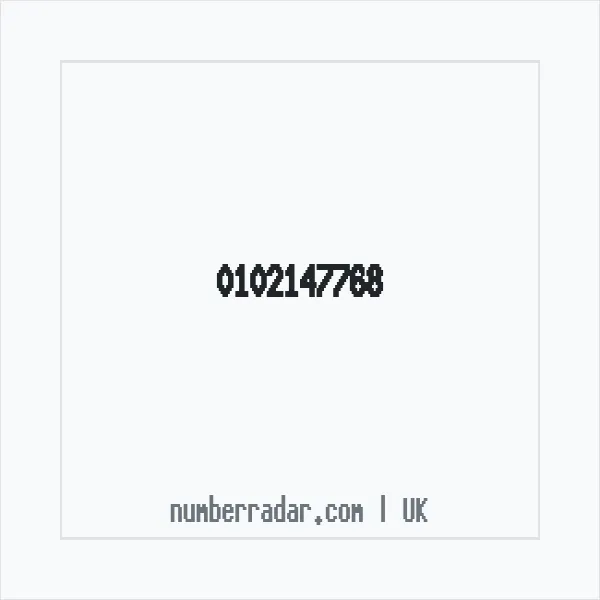 Reverse number check for +44 102147768 — who called me?
