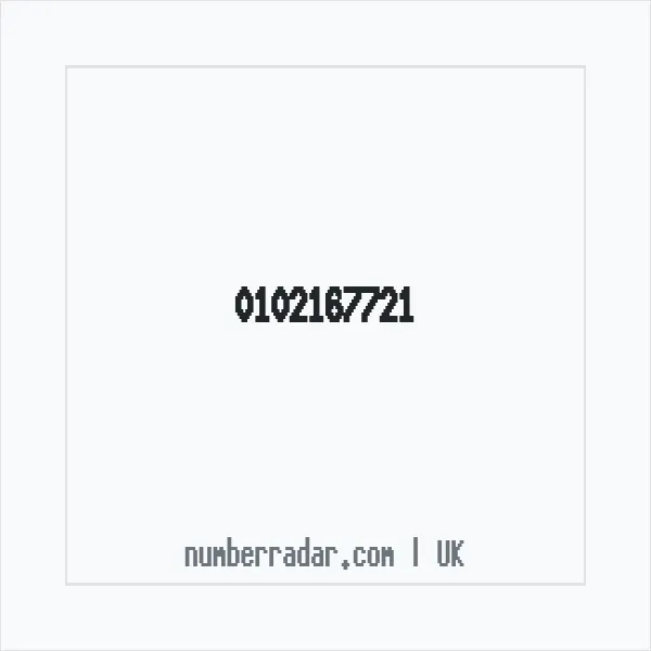 Reverse number check for +44 102167721 — who called me?