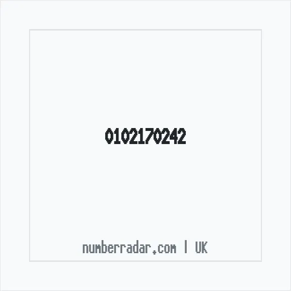 Reverse number check for +44 102170242 — who called me?