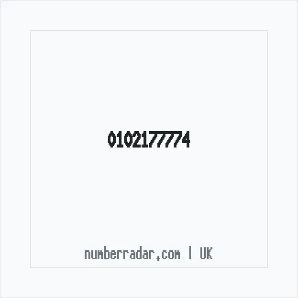Reverse number check for +44 102177774 — who called me?