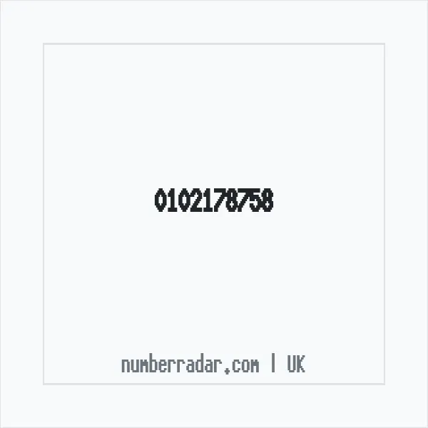 Reverse number check for +44 102178758 — who called me?