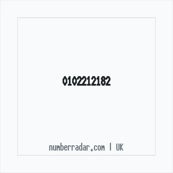 Reverse number check for +44 102212182 — who called me?
