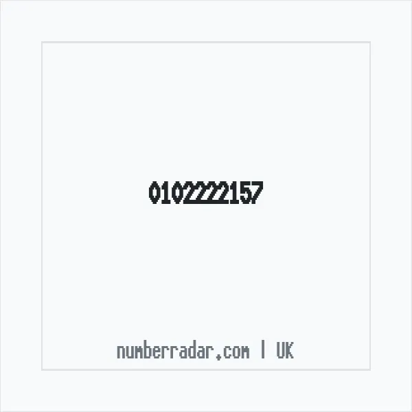 Reverse number check for +44 102222157 — who called me?