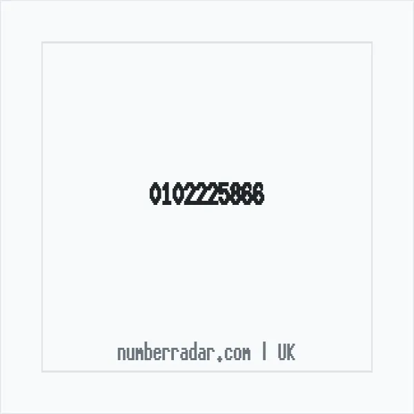 Reverse number check for +44 102225866 — who called me?
