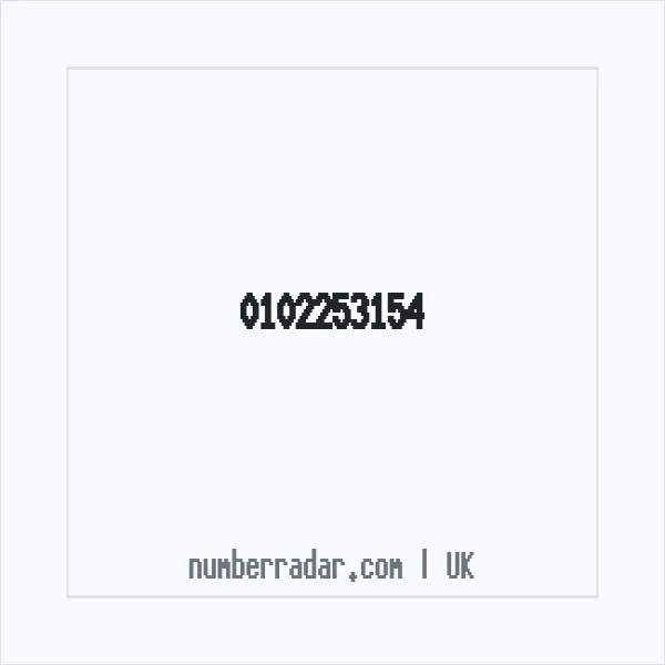 Reverse number check for +44 102253154 — who called me?