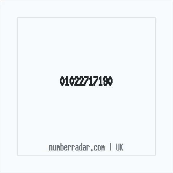 Reverse number check for +44 1022 717190 — who called me?