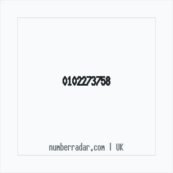 Reverse number check for +44 102273758 — who called me?