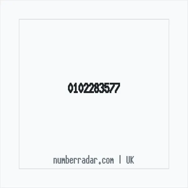 Reverse number check for +44 102283577 — who called me?