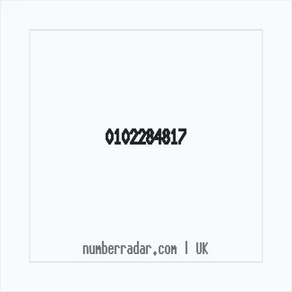 Reverse number check for +44 102284817 — who called me?