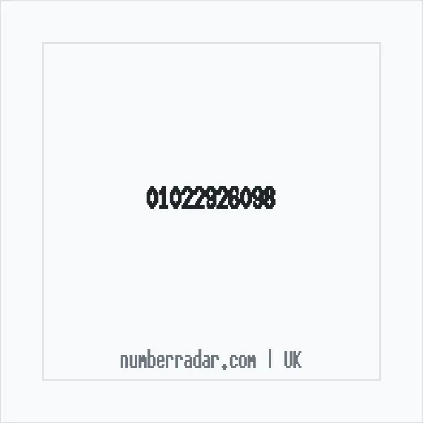 Reverse number check for +44 1022 926098 — who called me?