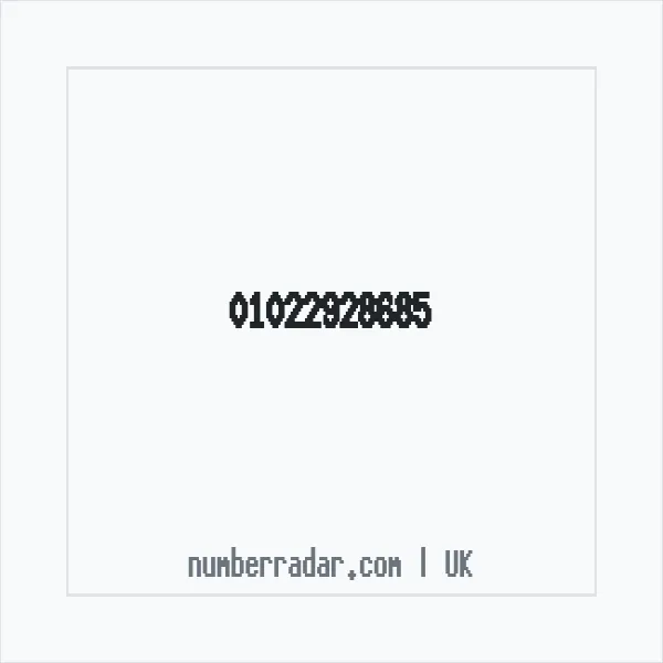 Reverse number check for +44 1022 928685 — who called me?