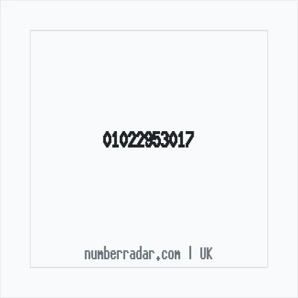 Reverse number check for +44 1022 953017 — who called me?