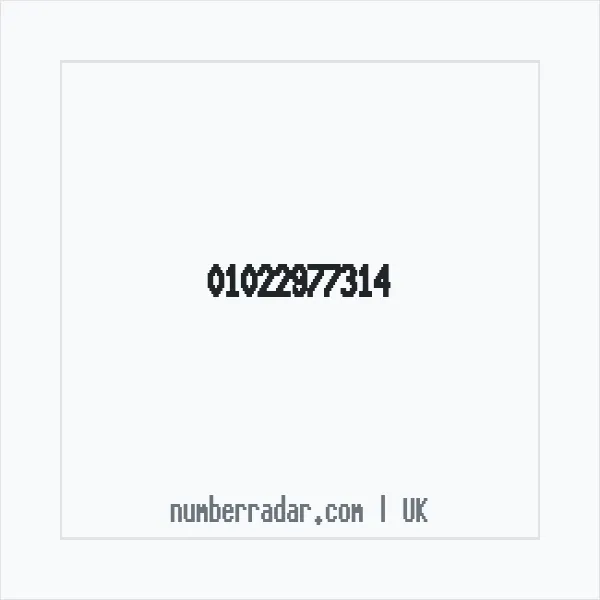 Reverse number check for +44 1022 977314 — who called me?