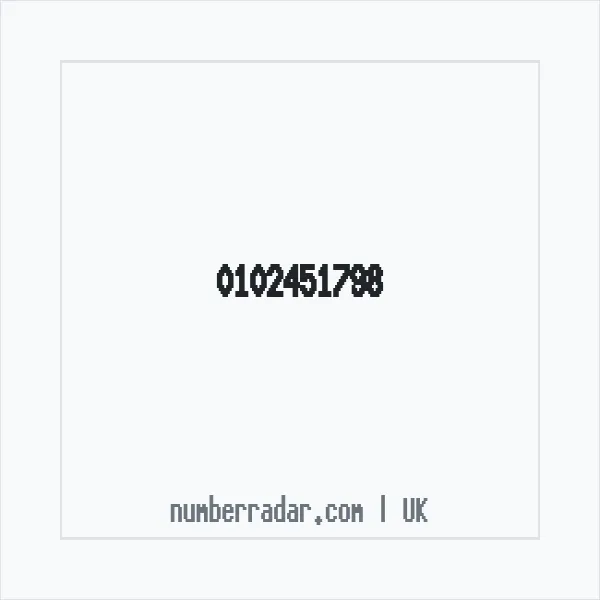 Reverse number check for +44 102451798 — who called me?