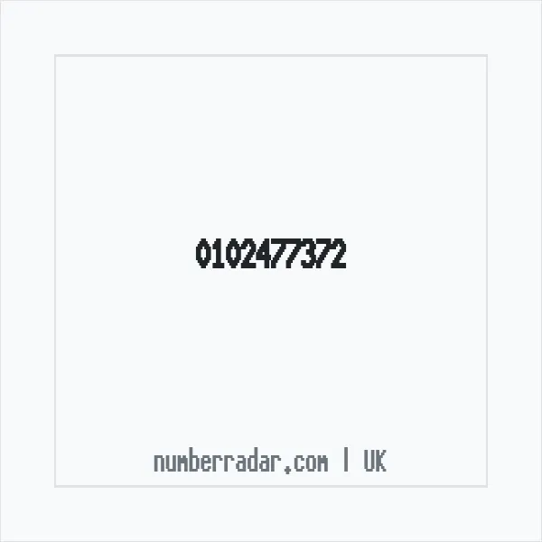 Reverse number check for +44 102477372 — who called me?