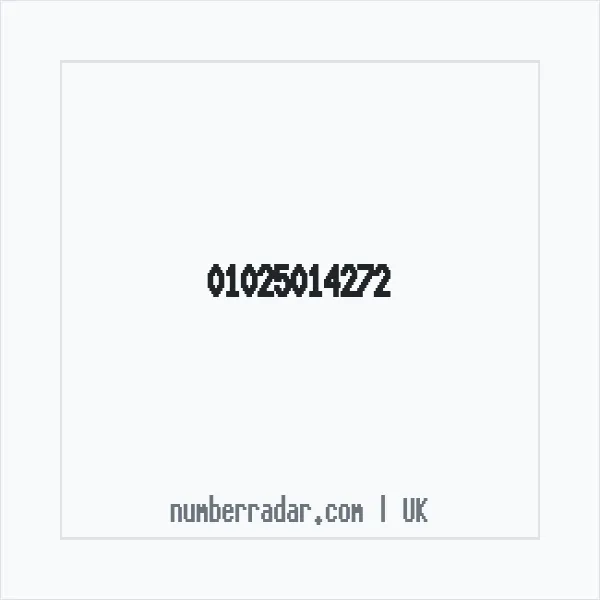 Reverse number check for +44 1025 014272 — who called me?