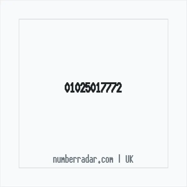 Reverse number check for +44 1025 017772 — who called me?