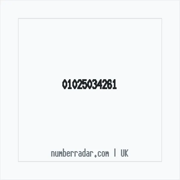 Reverse number check for +44 1025 034261 — who called me?