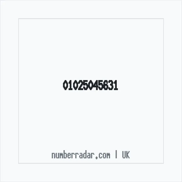 Reverse number check for +44 1025 045631 — who called me?