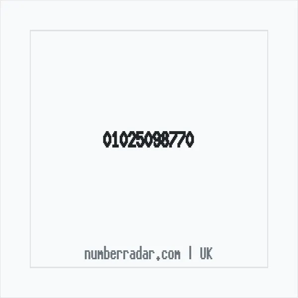 Reverse number check for +44 1025 098770 — who called me?