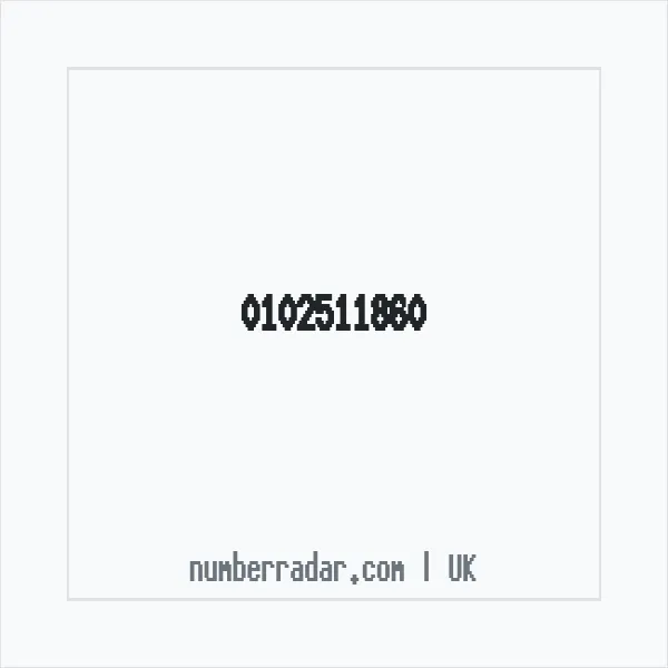 Reverse number check for +44 102511860 — who called me?