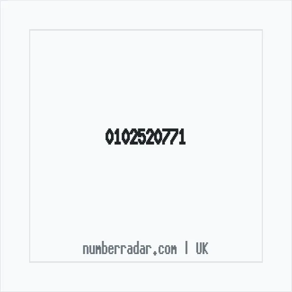 Reverse number check for +44 102520771 — who called me?