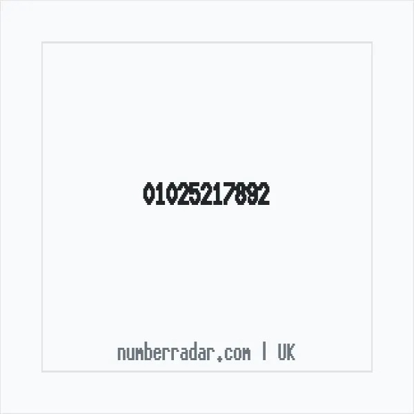 Reverse number check for +44 1025 217892 — who called me?