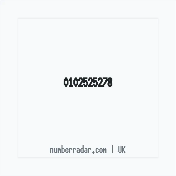 Reverse number check for +44 102525278 — who called me?