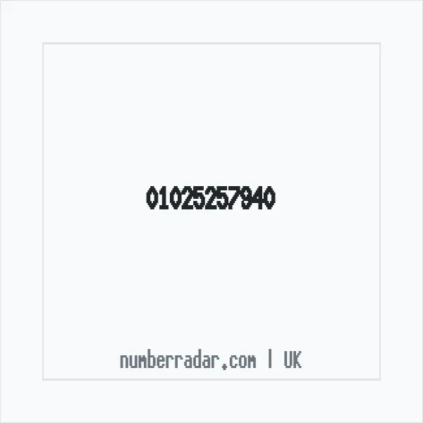 Reverse number check for +44 1025 257940 — who called me?