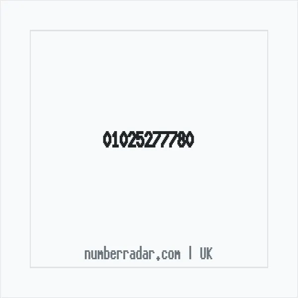 Reverse number check for +44 1025 277780 — who called me?