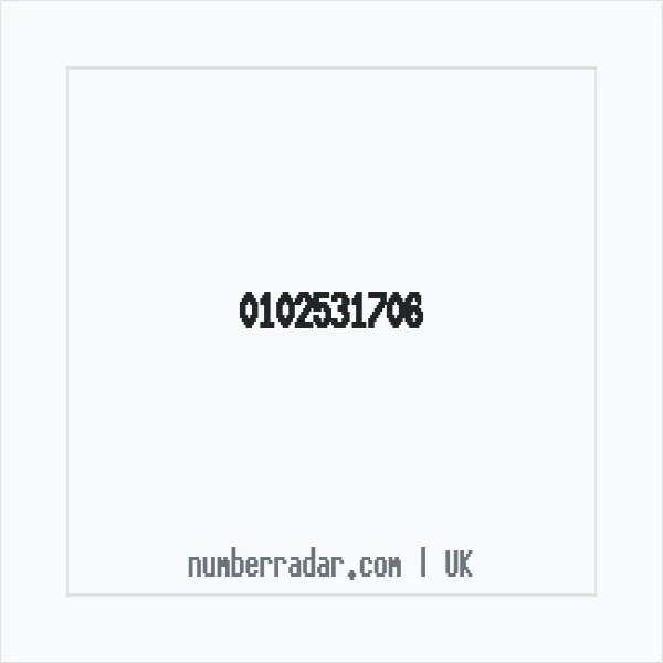 Reverse number check for +44 102531706 — who called me?