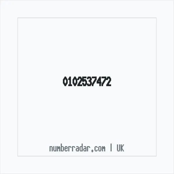 Reverse number check for +44 102537472 — who called me?