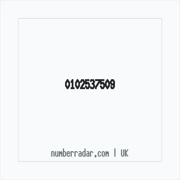Reverse number check for +44 102537509 — who called me?