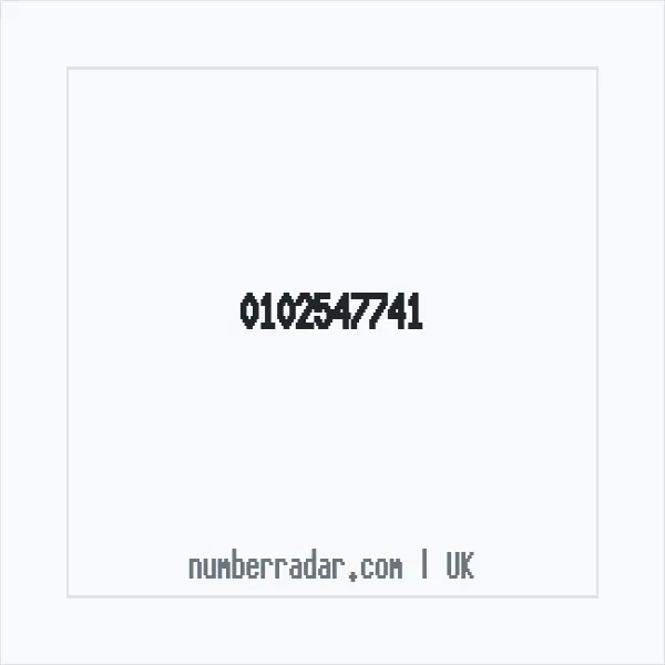 Reverse number check for +44 102547741 — who called me?