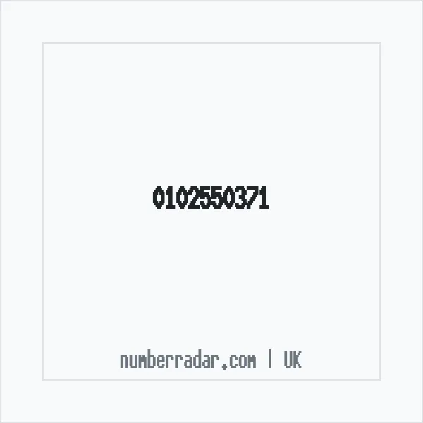 Reverse number check for +44 102550371 — who called me?
