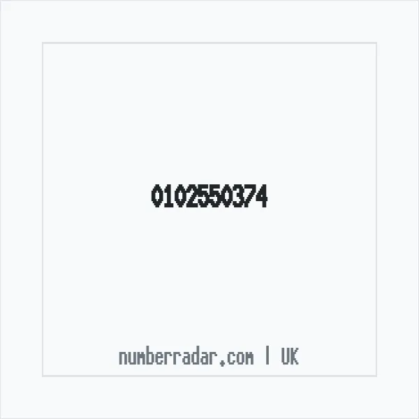 Reverse number check for +44 102550374 — who called me?