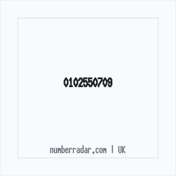 Reverse number check for +44 102550709 — who called me?