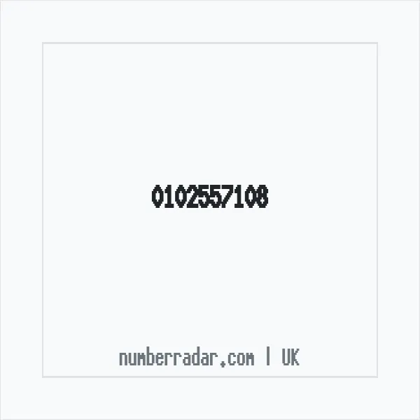 Reverse number check for +44 102557108 — who called me?