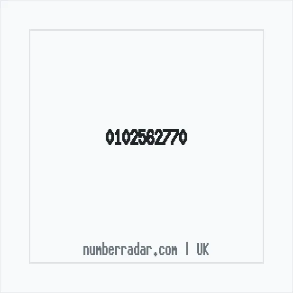 Reverse number check for +44 102562770 — who called me?