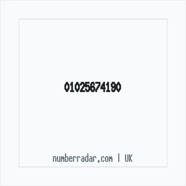 Reverse number check for +44 1025 674190 — who called me?