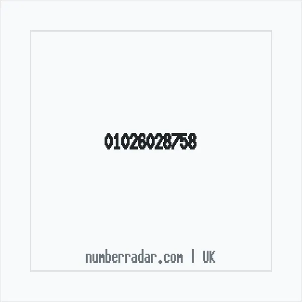 Reverse number check for +44 1026 028758 — who called me?