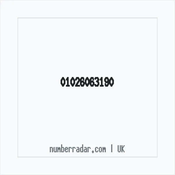 Reverse number check for +44 1026 063190 — who called me?