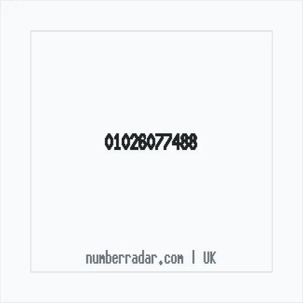Reverse number check for +44 1026 077488 — who called me?