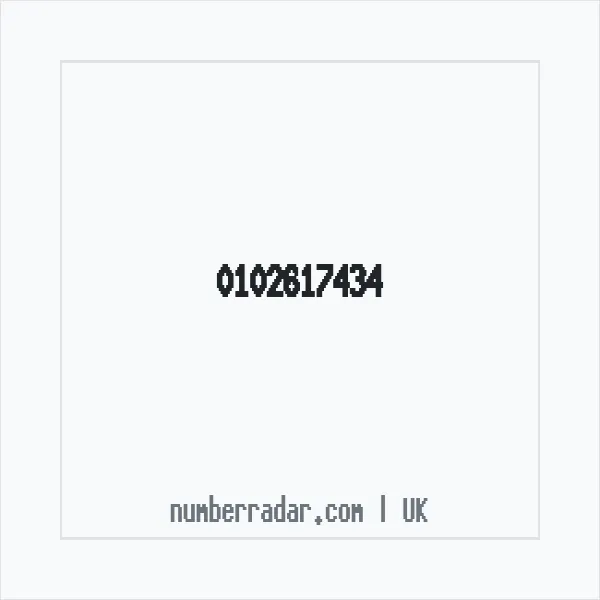 Reverse number check for +44 102617434 — who called me?