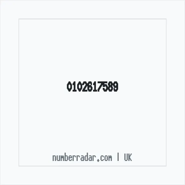 Reverse number check for +44 102617589 — who called me?