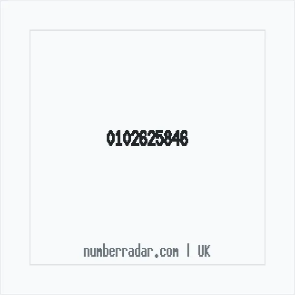 Reverse number check for +44 102625846 — who called me?